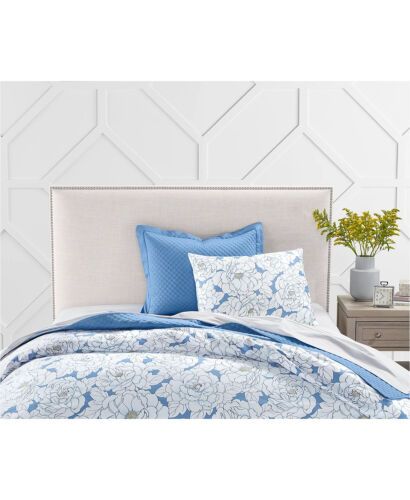 Photo 3 of King Size Revamp your bedroom decor with the Damask Designs Camellia duvet cover sets from Charter Club, featuring the smooth touch of cotton sateen and a delightful floral pattern. Floral pattern - Fabric: 100% cotton; thread count: 300 -  King Duvet - 1