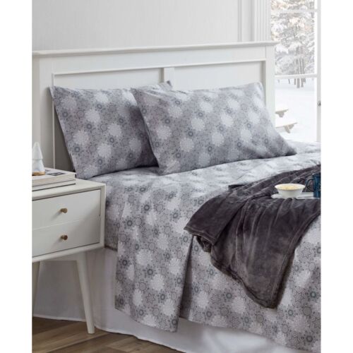 Photo 1 of TWIN Traditions Microfiber 3Piece Sheet Set with Throw Bedding, Gray Twin. 3 Piece Set And Throw. 100% Polyester. 
Includes: 1 Twin Flat Sheet 66" x 96" - 1 Standard Pillowcase 20" x 30" - 1 Twin Fitted Sheet 39" x 75" - 1 Plush Throw 50" x 60"
