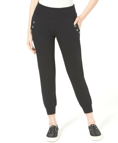 Photo 1 of Size Large Material Girl Juniors' Black Grommet Biker Jogger Sweatpants Size L