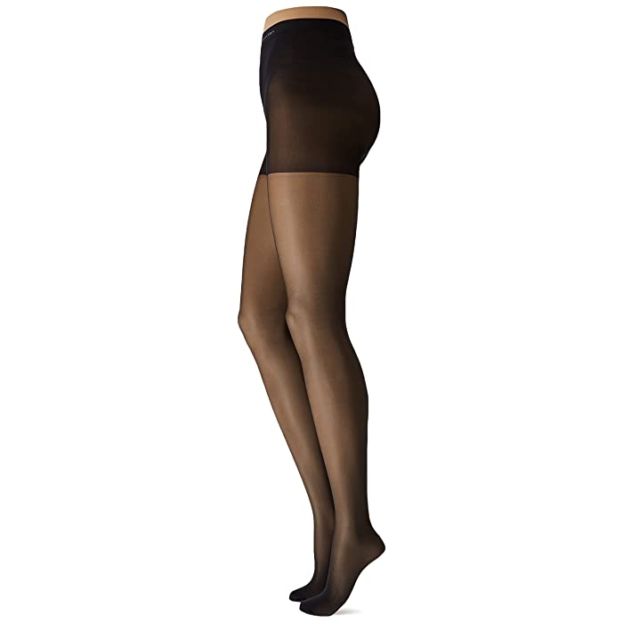 Photo 1 of Size A Calvin Klein Women's Matte Ultra Sheer Pantyhose With Control Top, Black, Size A. These 15 denier matte ultra-sheer pantyhose offer a bare look and understated elegance. Topped with a figure-smoothing control top panty, the silky leg features an in
