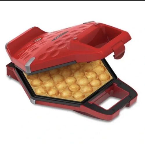 Photo 1 of Bella Bubble Waffle Maker 9” Authentic Hong Kong Style Waffles at Home RED. Make delicious ice cream cones, pizza waffles, grilled cheese, hash browns and more with Bella's bubble waffle maker. Small, round cells on the nonstick plate allow you to cook up