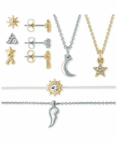 Photo 1 of RACHEL Rachel Roy Stud Earrings, Pendant Necklace & Bracelet 7-Pieces. Start every morning with another astronomical look with this seven-day advent jewelry gift set from RACHEL Rachel Roy. Advent calendar gift box set with punch out windows. Set includes
