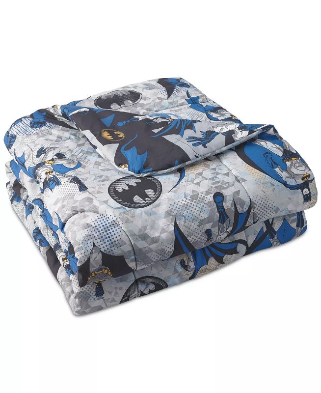 Photo 5 of TWIN Batman 6-Pc. Twin Comforter Set. Straight from the popular Warner Bros. DC Comics animated series, this action-packed Batman comforter set has everything you need to create a fun-themed bedroom for your child. Set includes: twin comforter, one standa