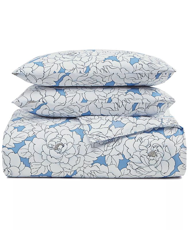 Photo 3 of TWIN CHARTER CLUB DAMASK DESIGNS Camellia 2-Pc. Comforter Set, Twin, Created for Macy's. Revamp your bedroom decor with the Damask Designs Camellia Comforter Set from Charter Club, featuring the smooth touch of cotton sateen and a delightful floral patter