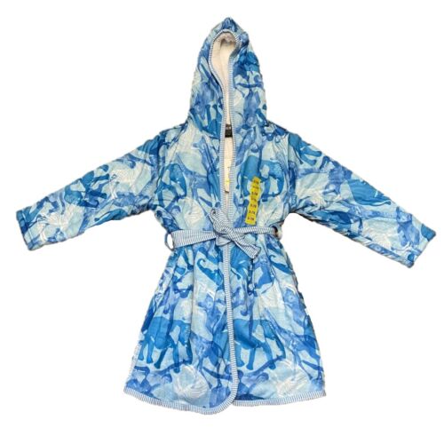 Photo 1 of SIZE L- 14-16 Woodrow & Friends Kid's Sherpa Lined Robe Blue Camo