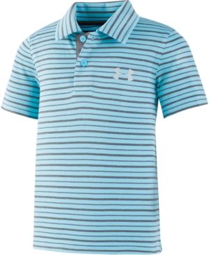 Photo 1 of SIZE 5 - Under Armour Little Boys Champion Striped Polo Shirt (RUNS A LITTLE SMALL) 