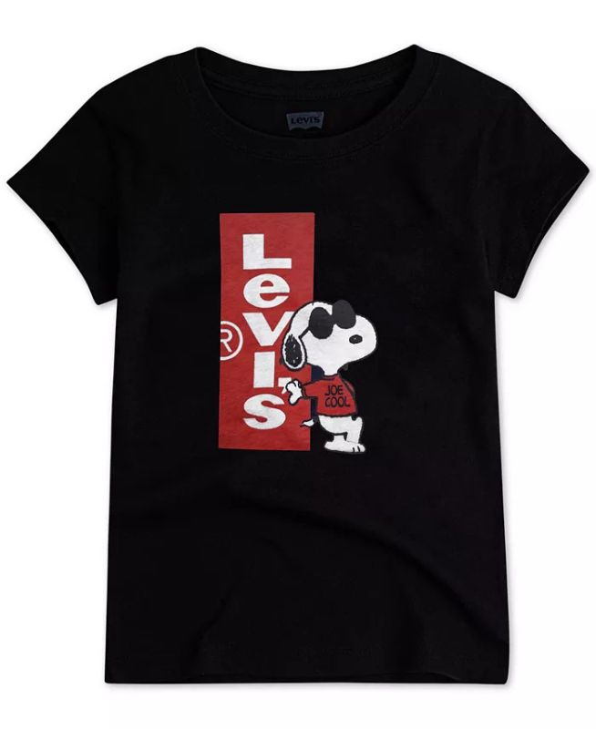 Photo 1 of SIZE 3T - Levi's Toddler Girls Joe Cool Snoopy Cotton T-Shirt