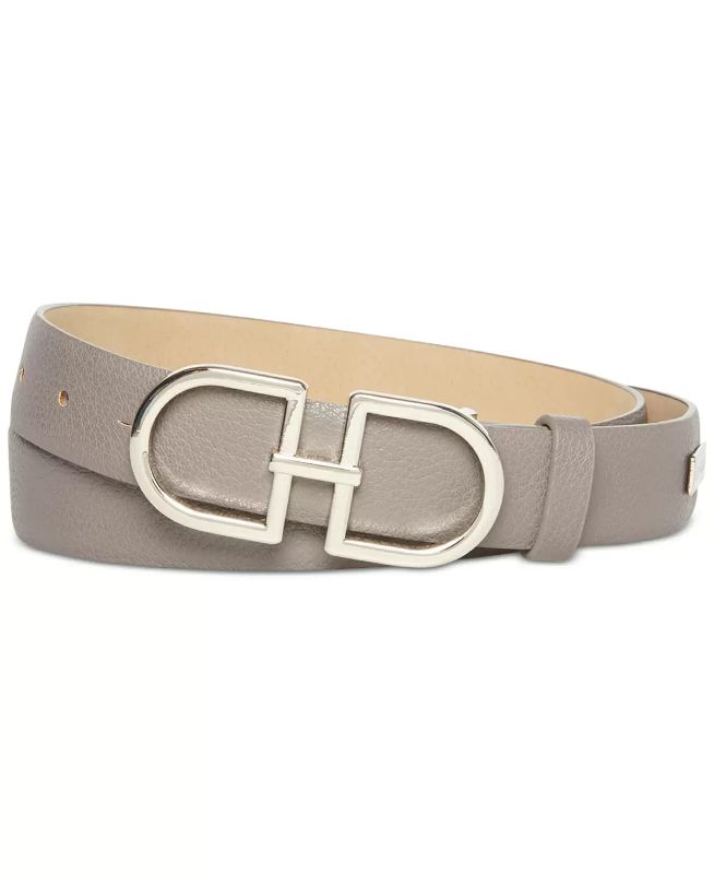 Photo 1 of SIZE XL- Steve Madden Womens Double-buckle Belt (Gray XL)