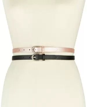 Photo 1 of SIZE XL - Inc International Concepts 2-for-1 Solid Belts, Created for Macy's Casual Belt XL