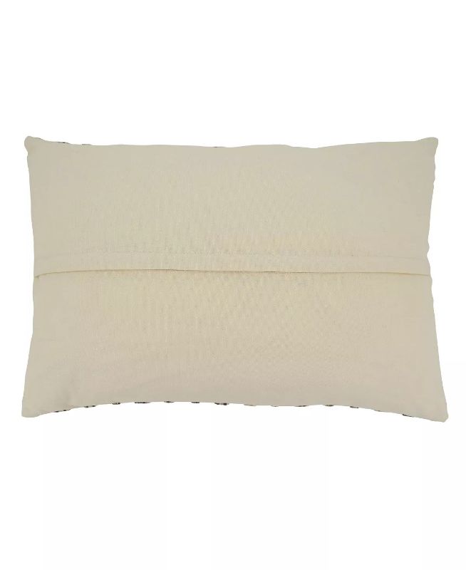 Photo 2 of SARO LIFESTYLE Decorative Pillow Cover, 16" x 24" - Featuring a striped woven design and a natural look and feel, this charming pillow cover brings plenty of options when it comes to sprucing up your decor. It's easy to style with other patterns or solid 