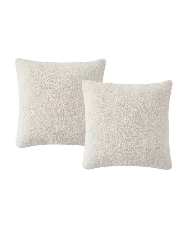 Photo 1 of MORGAN HOME
Birch Trails Solid Sherpa Set of 2 Decorative Pillows, 18" x 18" - Add a chic and cozy style to your living area with Birch Trails 2pk Sherpa Pillows. These pillows easily coordinate with a variety of existing décor schemes. Place them on the 