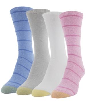 Photo 1 of (Multi, 6-9) Gold Toe 3 PACK. Ultra Soft Crew Socks (Multi, 6-9). 3 PACK (NO WHITE)