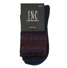 Photo 2 of INC HOSIERY/MMG-INC INC International Concepts Varsity-Stripe Socks Navy, ONE SIZE