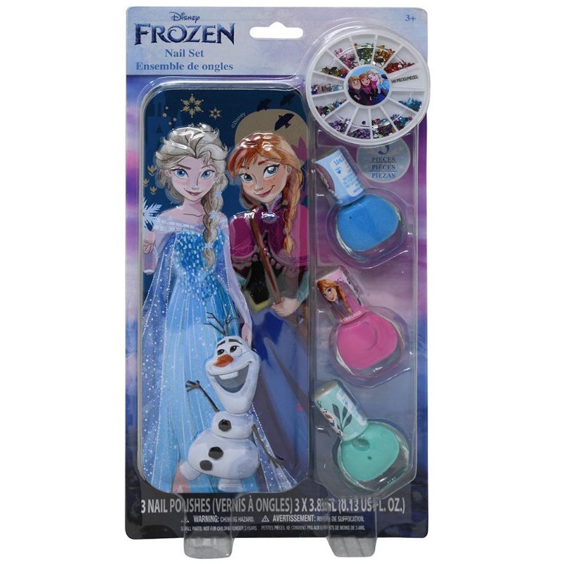 Photo 1 of Frozen Nail Polish with Large Tin on Card