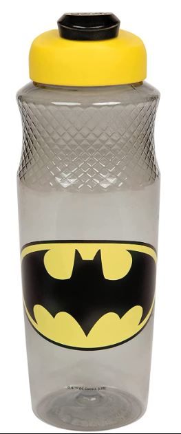 Photo 1 of Zak Designs DC Batman 30oz Sullivan Sports Water Bottle, BPA-free, Black/Yellow 