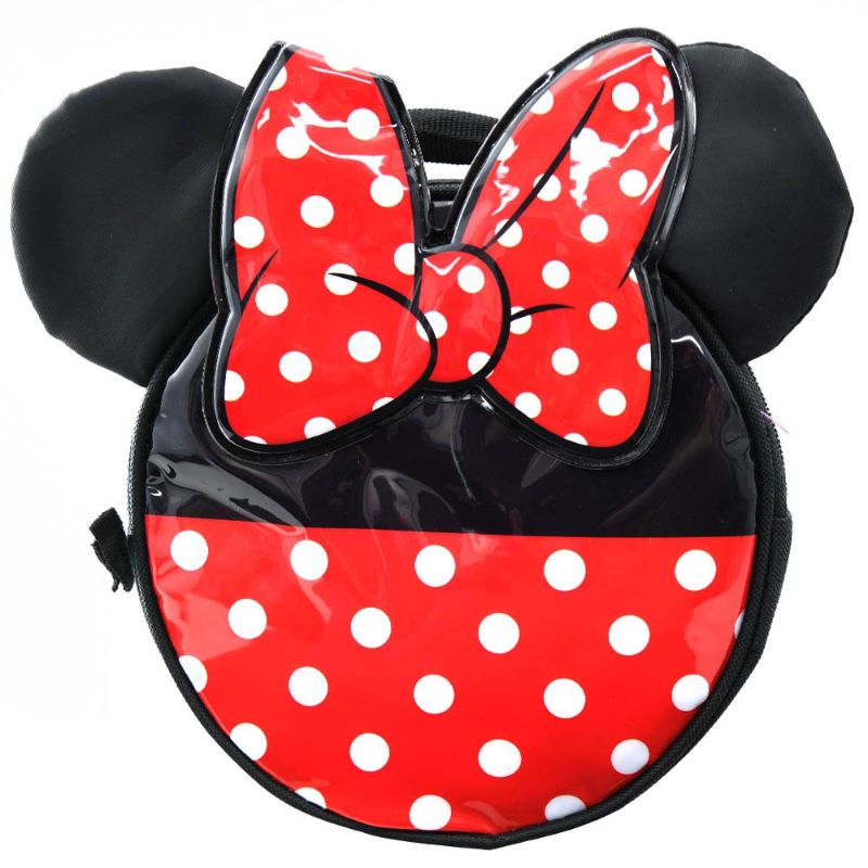 Photo 1 of Minnie Shiny PVC Round Lunch Bag with Ears & Bow