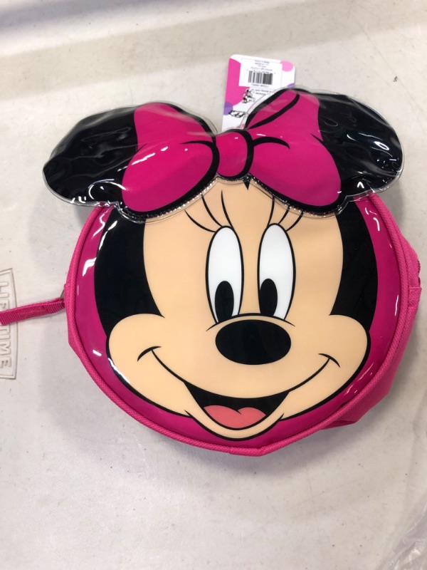 Photo 1 of Minnie Mouse - Lunch Bag - Disney -  Shiny PVC Round Ears Bow 
