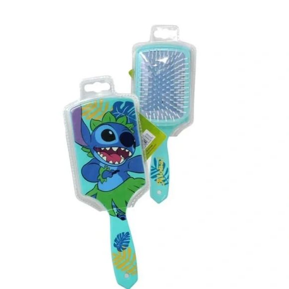 Photo 1 of Disney Lilo & Stitch Large Paddle Hair Brush Woman Girls BLUE