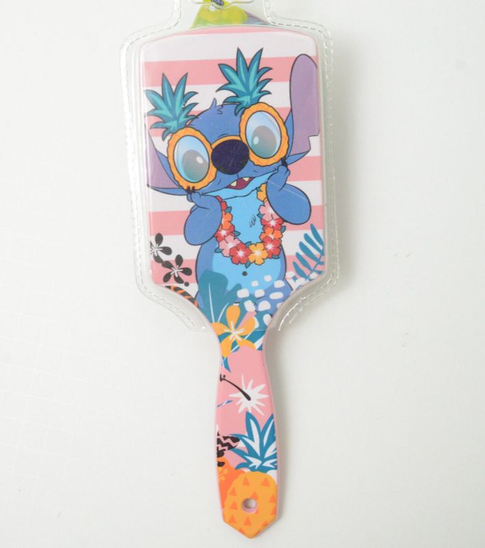 Photo 1 of Disney Lilo & Stitch Large Paddle Hair Brush Woman Girls PINK