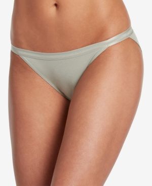 Photo 1 of XL - Jockey Supima Cotton Allure String Bikini 1627, XLarge Light Linen Green