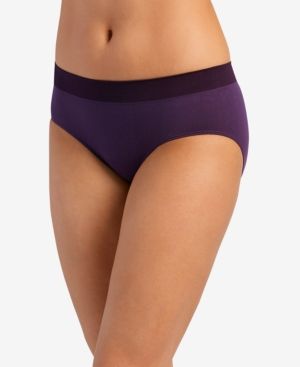 Photo 1 of SIZE 6 - Jockey Women's Seamless Lined at Gusset Modern Seamfree Hipster Panty 6/Purple