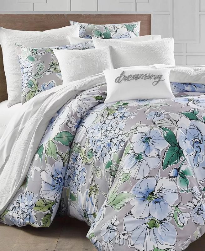 Photo 1 of TWIN - Charter Club Damask Designs Floral Blooms 300-Thread Count Twin Comforter Set