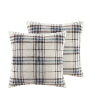 Photo 1 of JLA HOME Patterned 2-pack Decorative Pillows, 18" x 18". This square pillow set of two add style and flair to any room. The plush microlight fabric is extremely soft to the touch. Available in a set of two, these square pillows are sure to brighten up you
