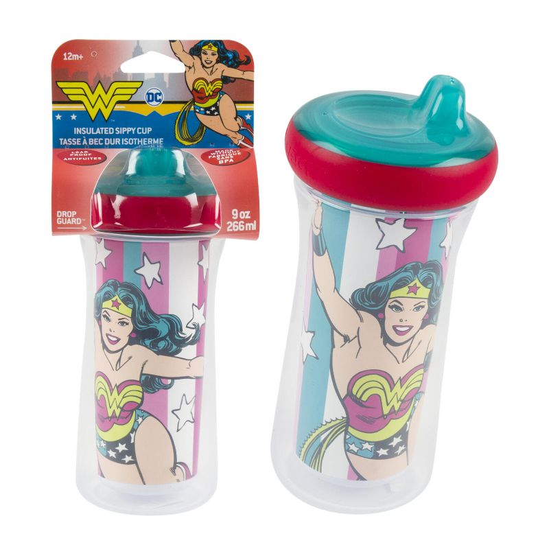 Photo 1 of Wonder Woman Sippy Cup. Wonder Woman sippy cup is perfect for babies to transition from bottle to cup. It's leak proof and made without BPA. It measures 9oz.