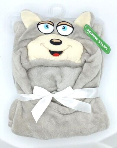 Photo 1 of BABY Little Mimos Hooded Blanket W/ Animal Face - Little Mimos hooded blanket is ideal for providing full body comfort and warmth to babies. It's made of 100% polyester