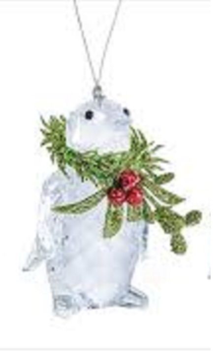 Photo 1 of Ganz The Original Kissing Krystals Ornament, Classic Red Teeny Penguin Ornament. 1 PIECE