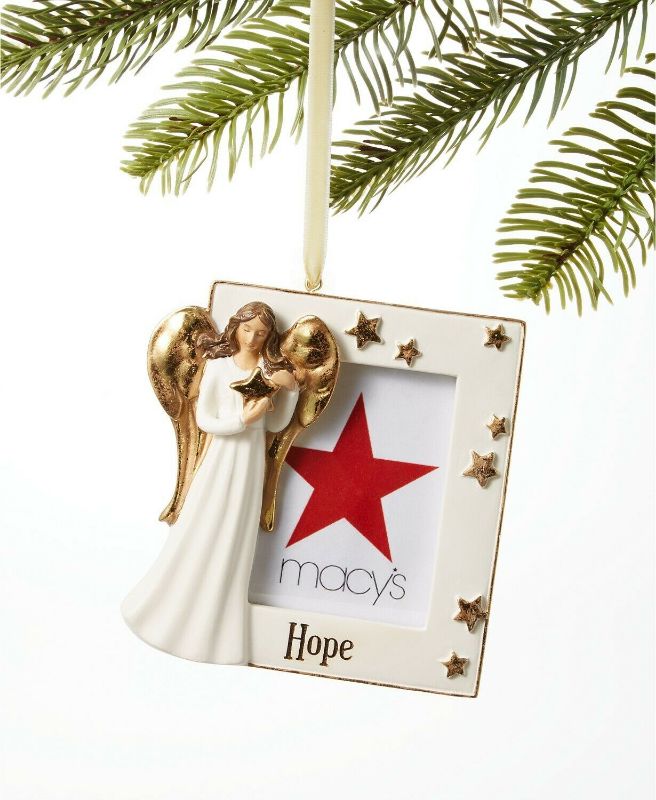 Photo 1 of Macy's Holiday Lane Angel Picture Frame Christmas Ornament