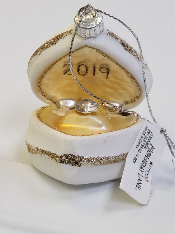 Photo 1 of Macy's 2019 Holiday Lane Our First Wedding Ring in Box 2019 Ornament