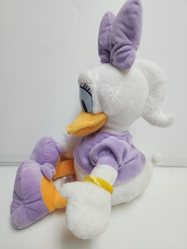 Photo 3 of Disney Store Authentic Collectible Daisy Duck Plush Stuffed Animal Doll 18" Lavender