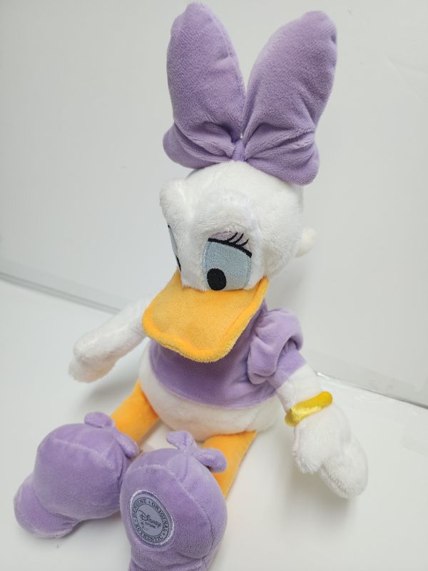 Photo 2 of Disney Store Authentic Collectible Daisy Duck Plush Stuffed Animal Doll 18" Lavender