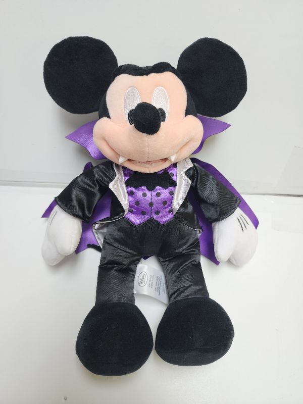 Photo 1 of Disney Store Mickey Mouse Collectible 13" Vampire Plush Dracula Halloween Stuffed Animal 2016
