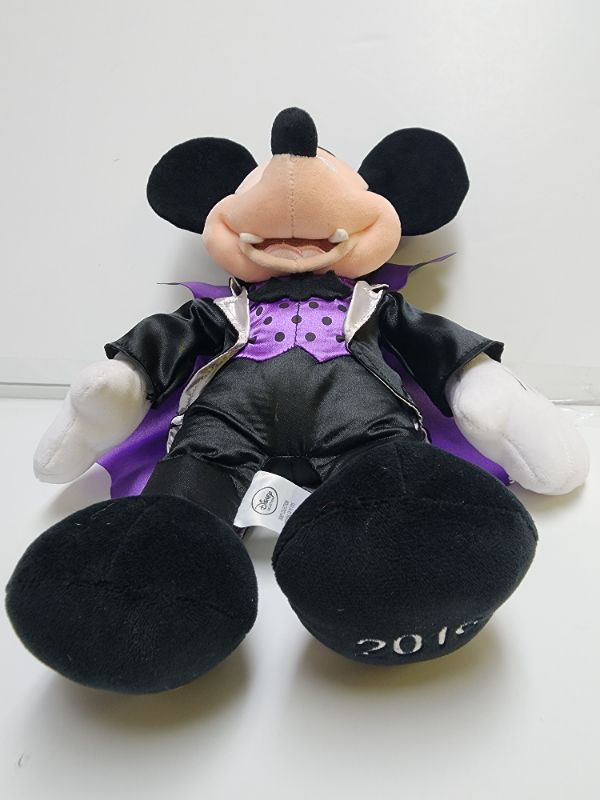 Photo 2 of Disney Store Mickey Mouse Collectible 13" Vampire Plush Dracula Halloween Stuffed Animal 2016
