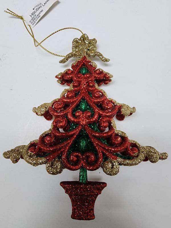 Photo 1 of Holiday Lane Red Green and Gold Christmas Tree Ornament Decoration