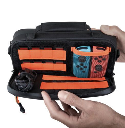 Photo 1 of Bionik Nintendo Switch Lite Commuter Bag, Black. Ideal fit and protection for the Nintendo Switch(TM) Lite. Black in color with adjustable and removable shoulder strap. Padded carry handle. Heavily padded panels for added screen protection. Water-resistan