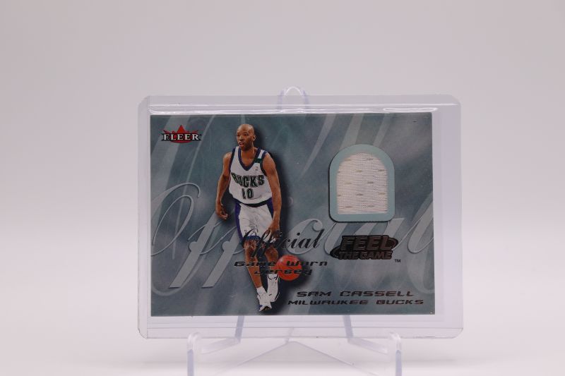 Photo 1 of 2000 Fleer Sam Cassell game worn (Mint)