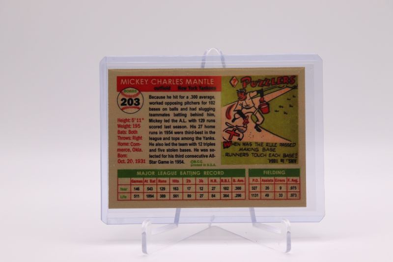 Photo 1 of 1955 reprint Mickey Mantle (Mint)