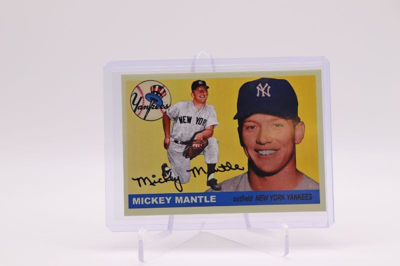 Photo 1 of 1955 reprint Mickey Mantle (Mint)
