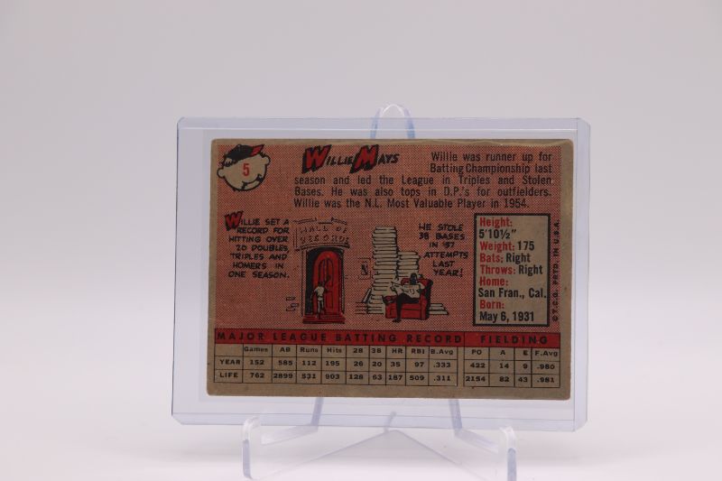 Photo 1 of 1958 Topps Willie Mays (VG) surface crease 