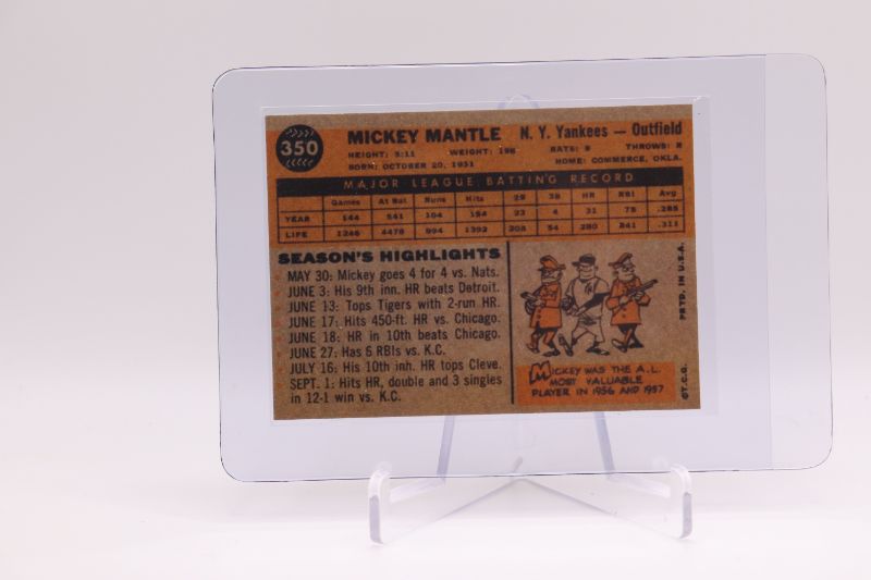 Photo 2 of 1960 Topps Mickey Mantle reprint (Mint)