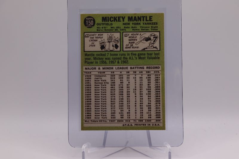 Photo 2 of 1967 Topps Mickey Mantle reprint (Mint)