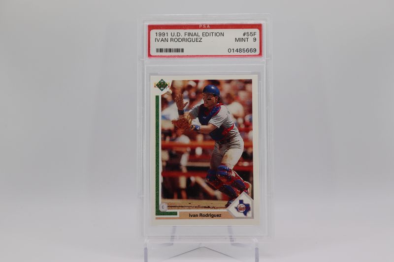 Photo 1 of 1991 UD Final Ivan Rodriguez ROOKIE (Graded 9)