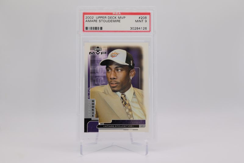 Photo 1 of 2002 UD MVP Amare Stoudemire ROOKIE (Graded 9)
