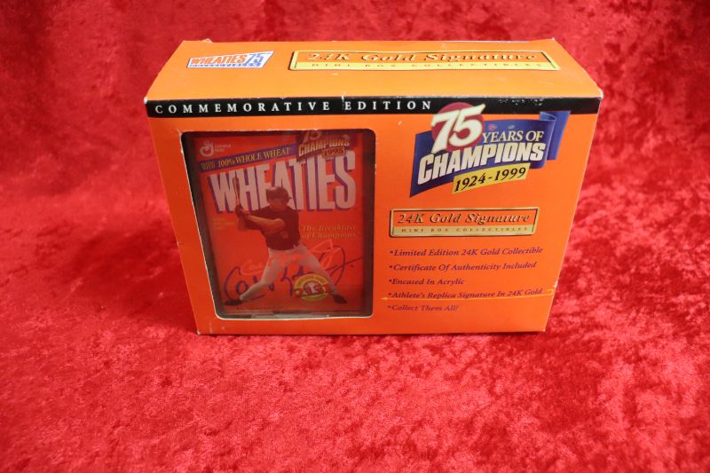 Photo 1 of 1999 Wheaties 24K mini box Cal Ripken Jr