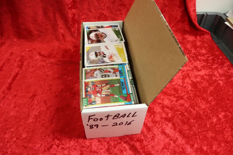 Photo 1 of Box of 1989-2016 Football cards (700+)