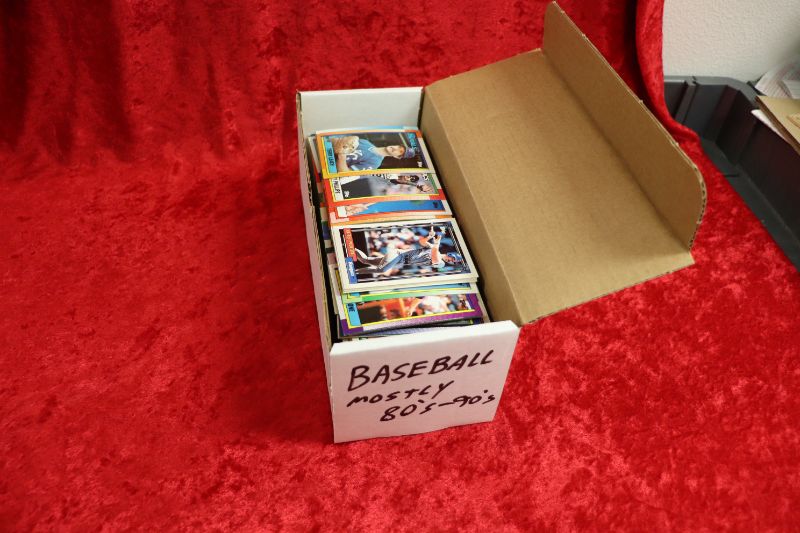 Photo 1 of Box of Baseball cards mostly 80s-90s