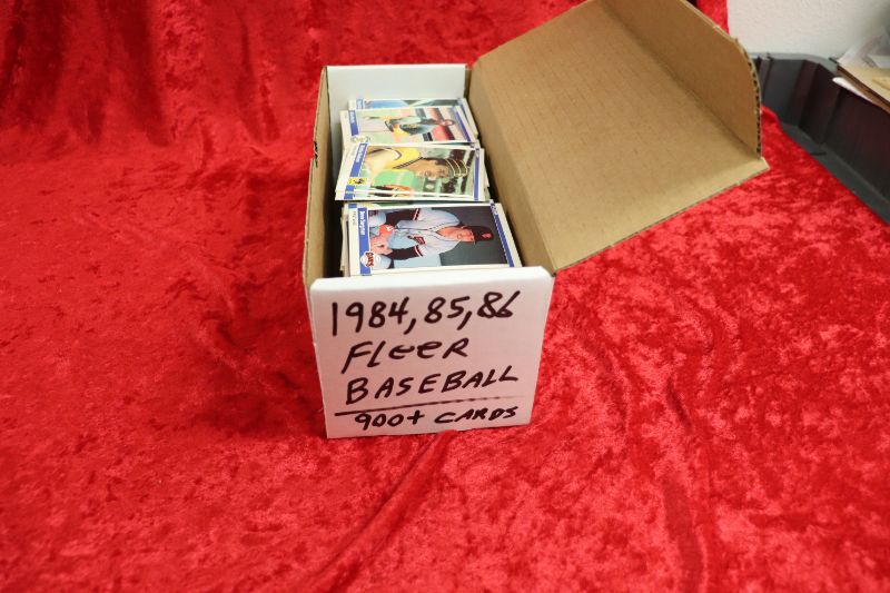 Photo 1 of Box of ‘84 ‘85 ‘86 Fleer Baseball (700+)